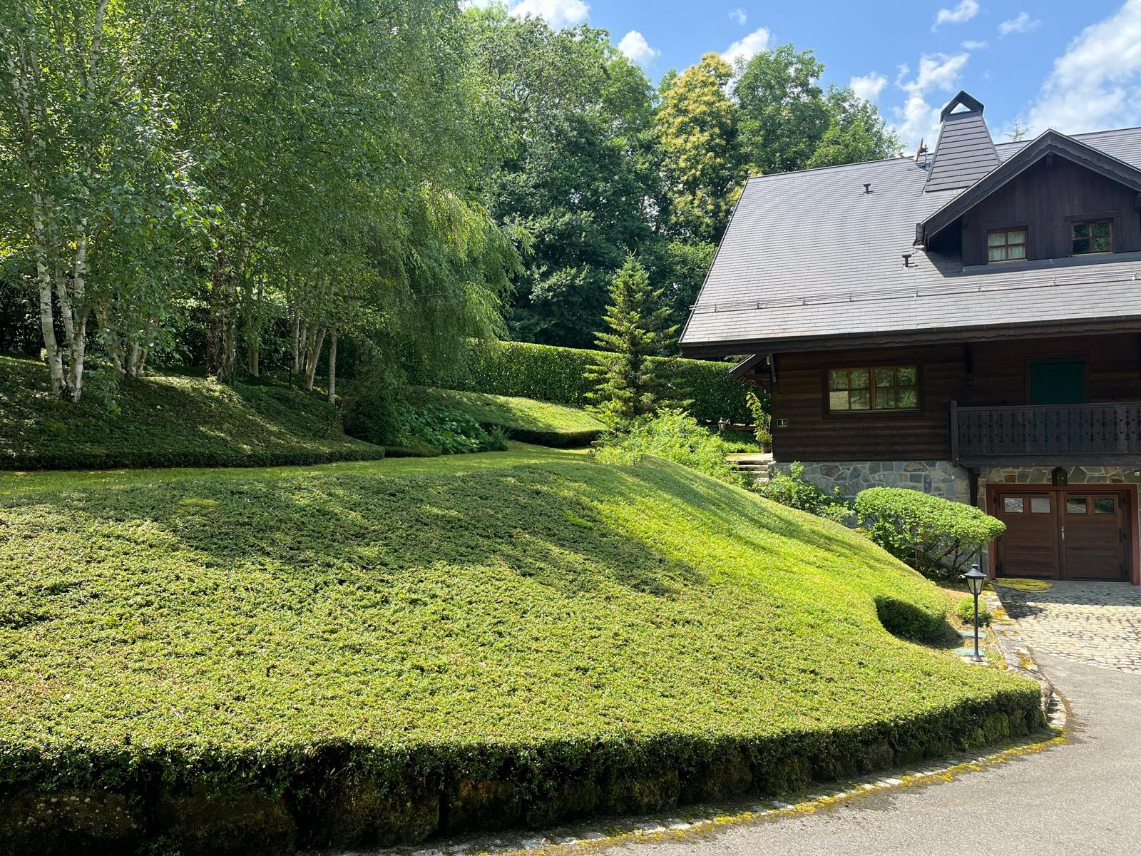 Massif taillé à Lugrin